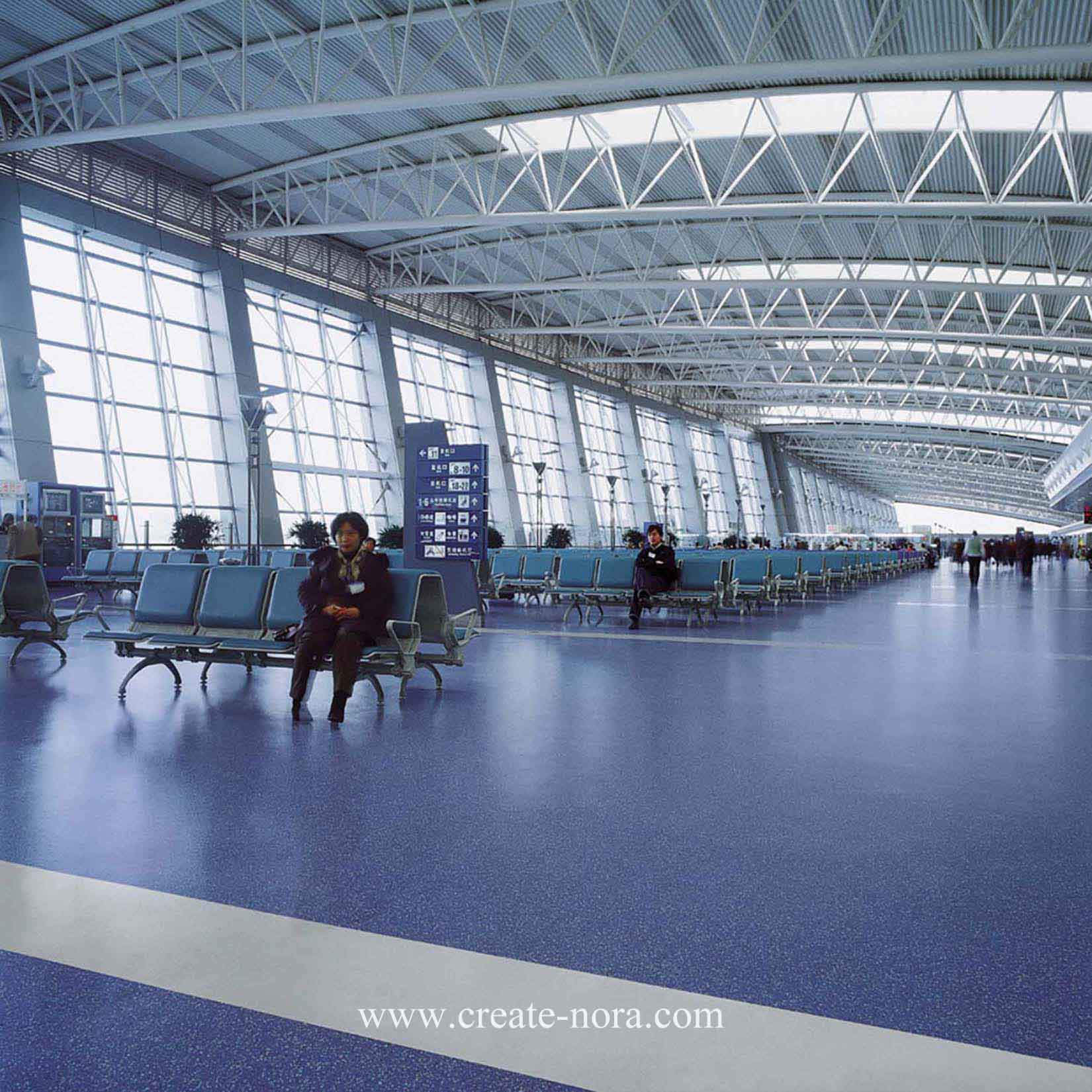 the photo of nora rubber flooring in Xianyang Airport T1、T3 9